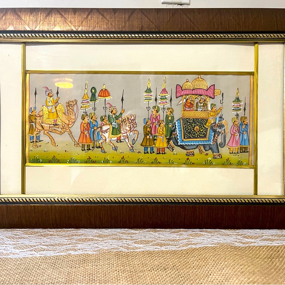 Indian Hindu silk art hand painted
Vintage